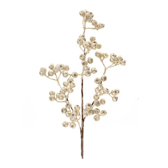 23" Glittered Berry Sprays, 6ct.